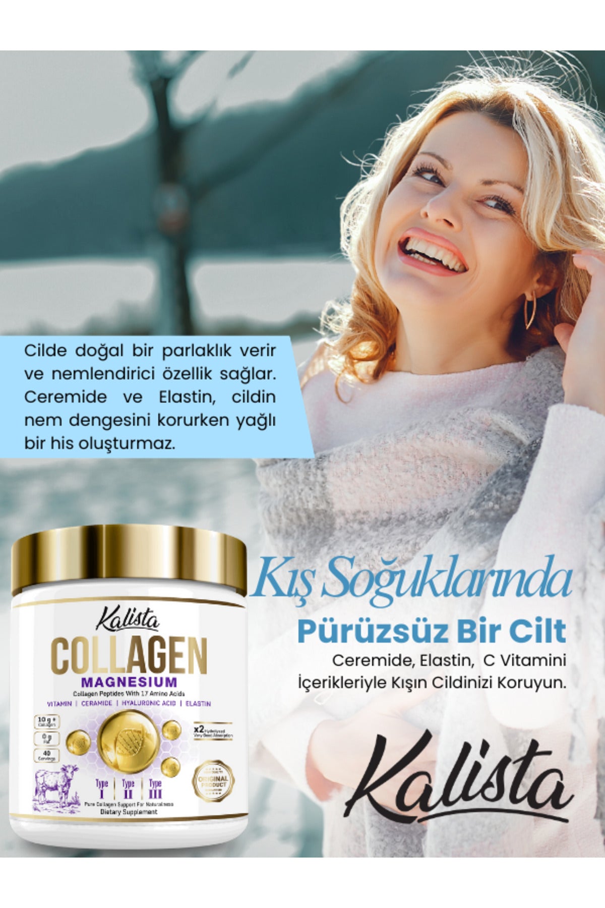 Kalista Collagen Magnesium Powder 450 gr