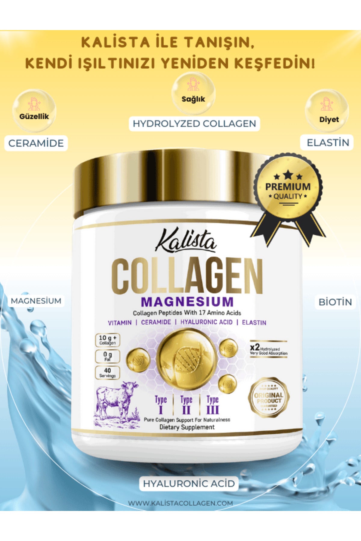 Kalista Collagen Magnesium Powder 450 gr