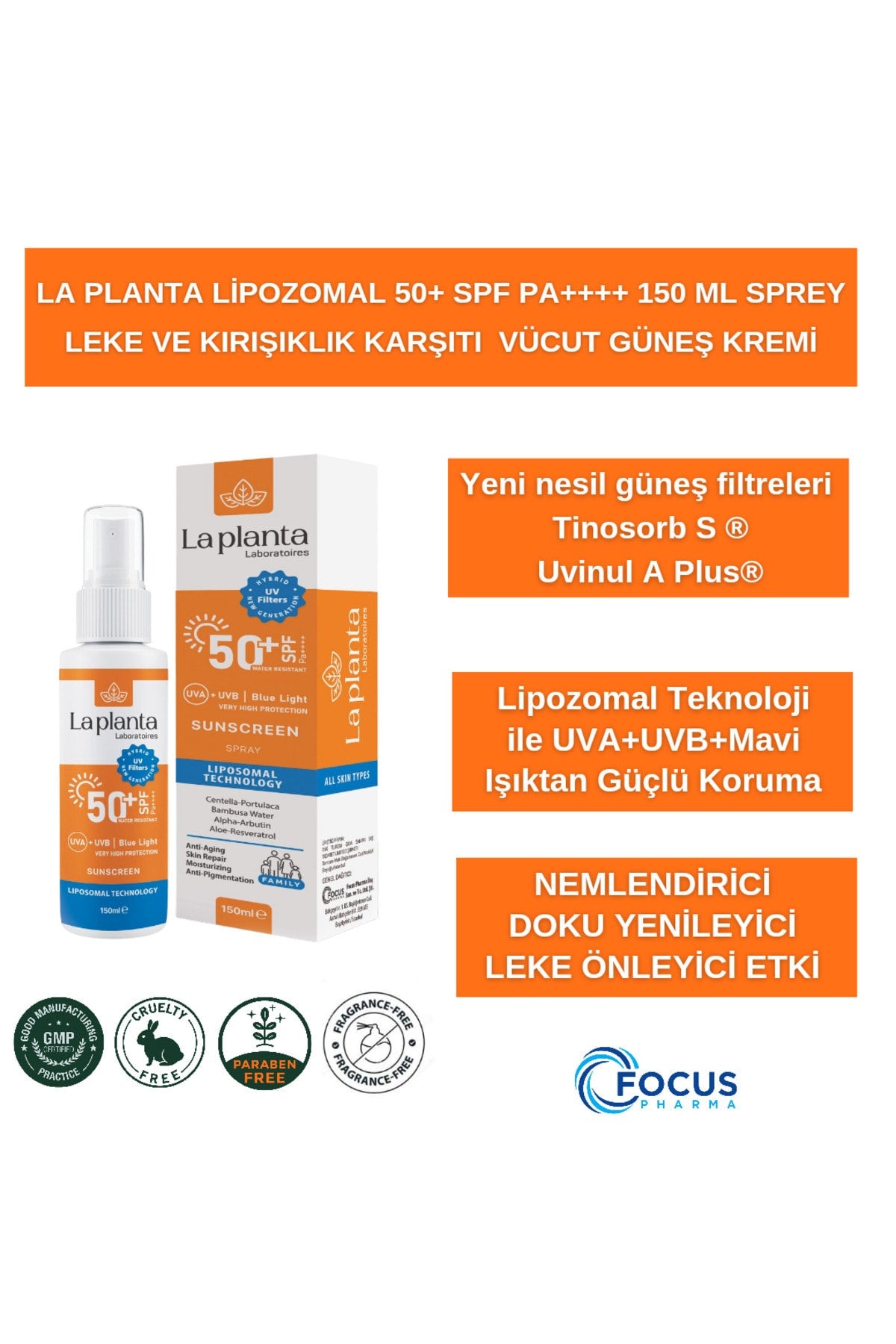 La Planta Lipozomal Anti-aging 50 SPF Güneş Kremi 150ml