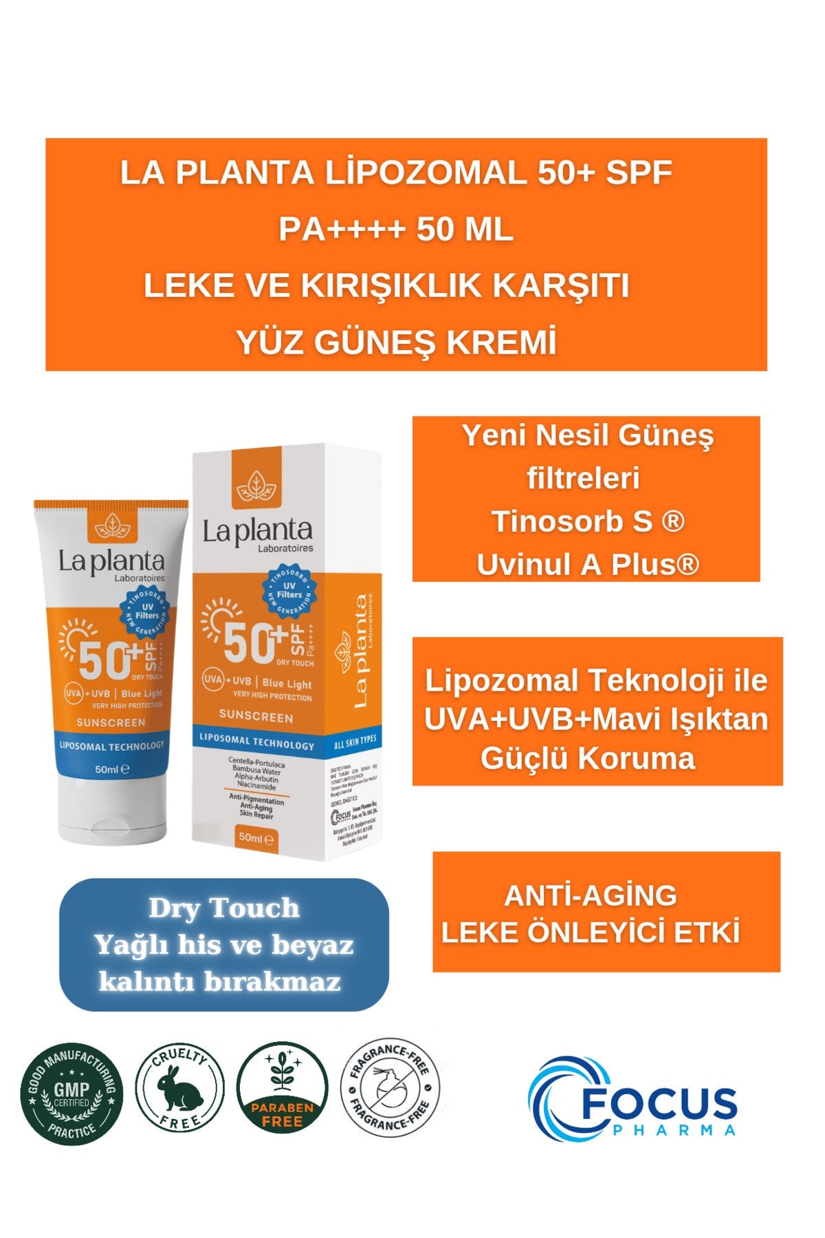 La Planta Lipozomal Anti-aging 50 SPF Güneş Kremi