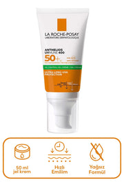 La Roche Posay Anthelios Oil Control Gel Cream Yüz Güneş Kremi SPF50+ 50 ml