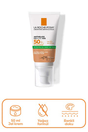La Roche-Posay Anthelios Oil Control Gel Cream Renkli Yüz Güneş Kremi SPF50+ 50ml