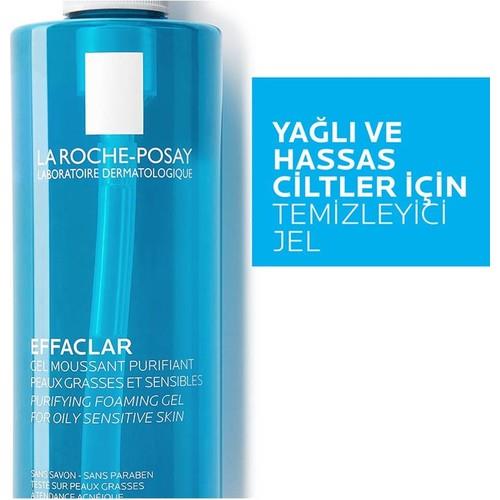 La Roche Posay Effaclar Jel Yağlı ve Akneye Eğilimli Ciltler İçin Yüz Temizleme Jeli 400 ml