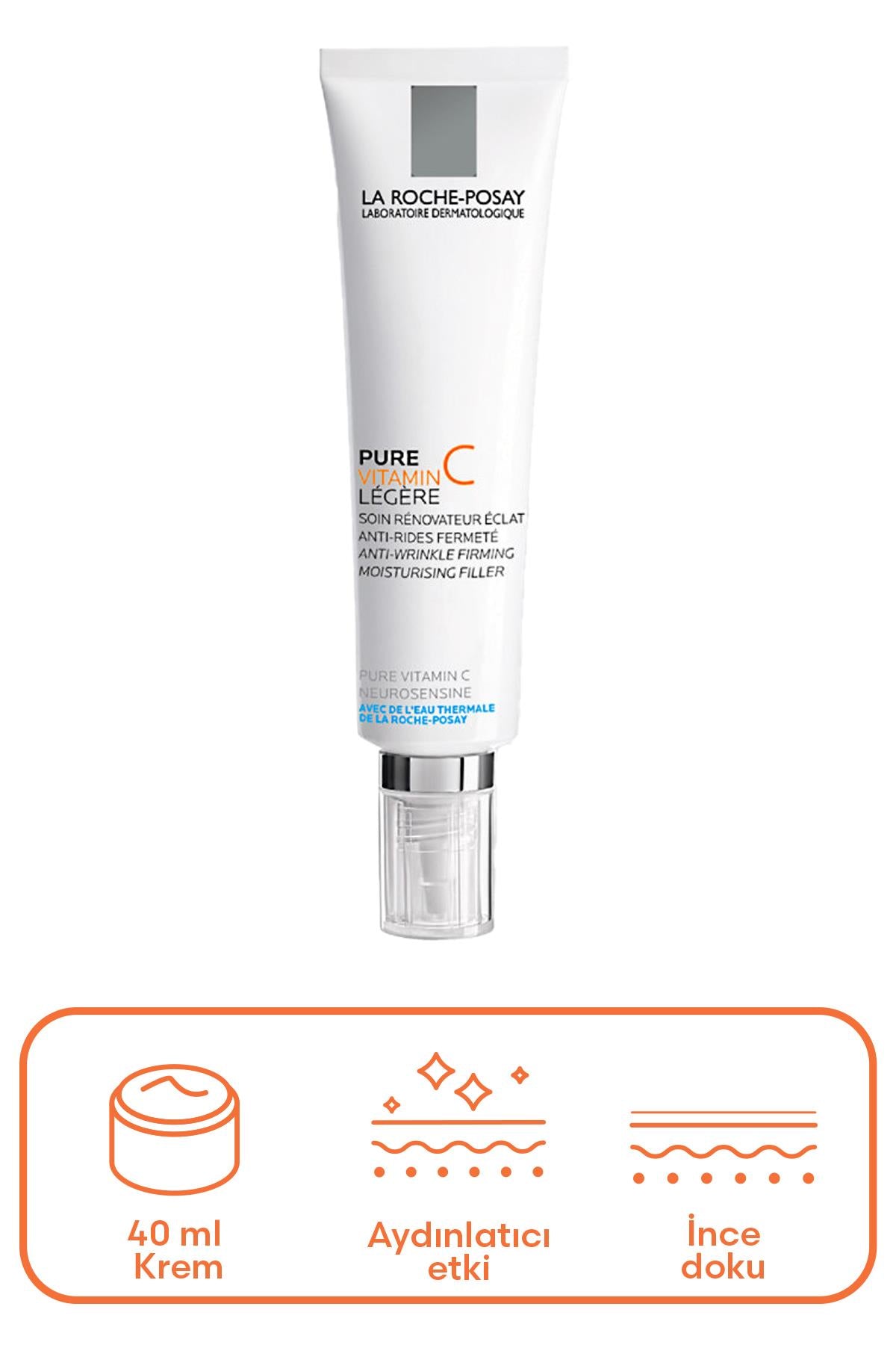 La Roche Posay Redermic C Legere-C Vitamini İçerikli Yaşlanma Karşıtı Bakım Kremi 40 ml