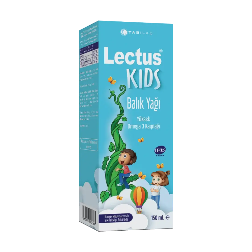 Lectus KIDS Balık Yağı Karışık Meyve Aromalı Şurup 150 ML