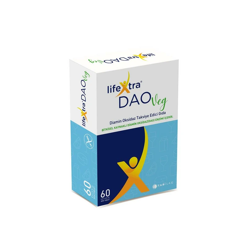 LifeXtra Daoveg Diamin Oksidaz Takviye Edici Gıda 60 Vegan Tablet