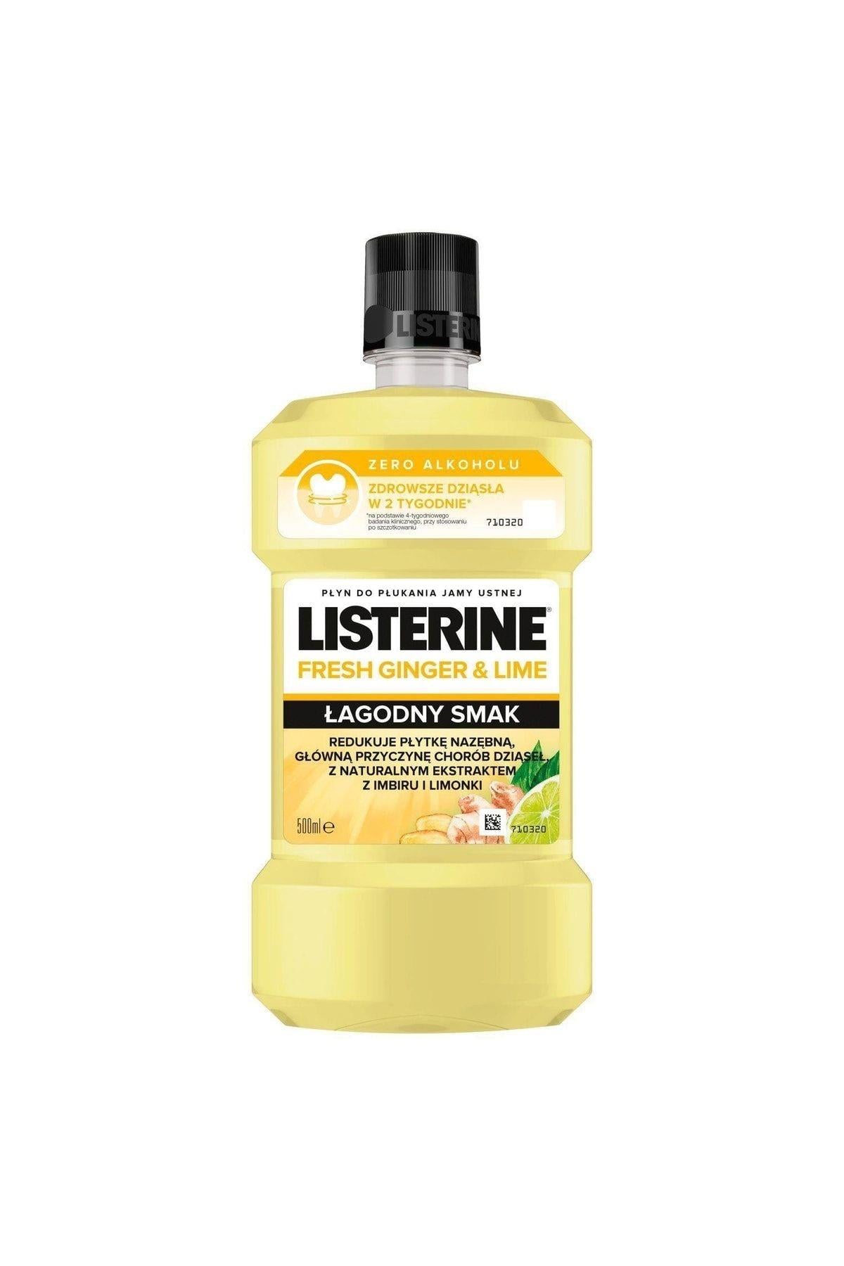 Listerine Listerin Ağız Gargarası Doğal Zencefil Ve Misket Limonu 500 ml