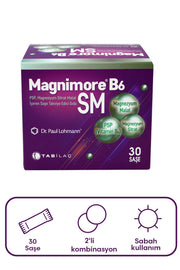 Magnimore B6sm Magnezyum Sitrat Malat Takviye Edici Gıda 30 Saşe