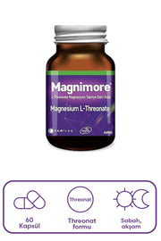 Magnimore L-Threonate Magnezyum Takviye Edici Gıda 60 Kapsül