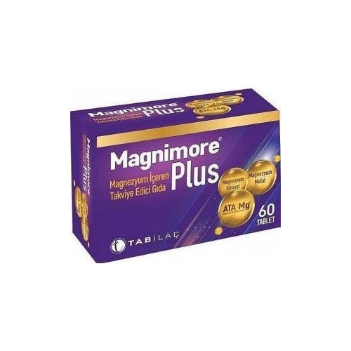 Magnimore Plus Magnezyum İçeren Takviye Edici Gıda 60 Kapsül