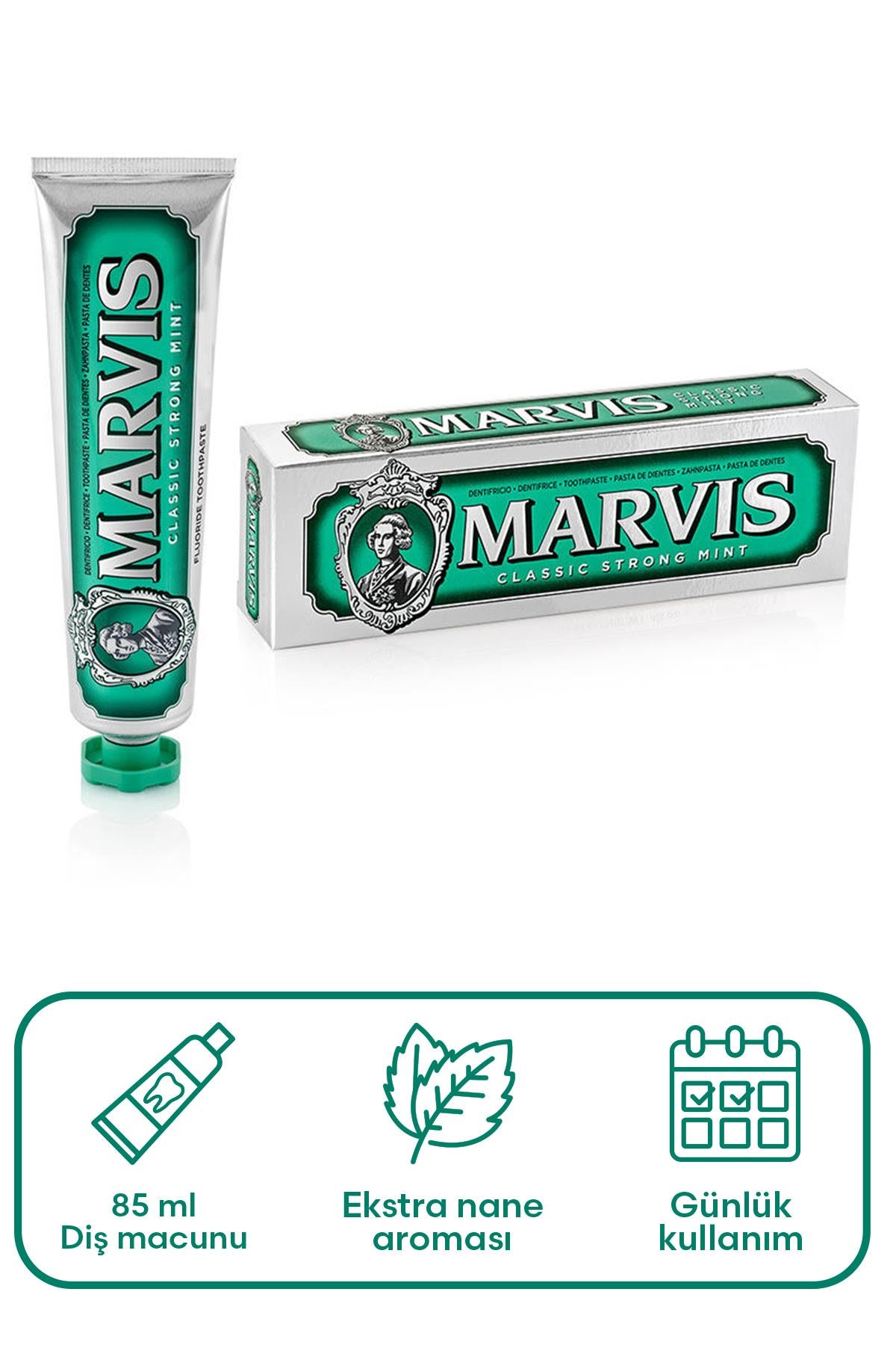 Marvis Classic Strong Mint Diş Macunu 85 ml