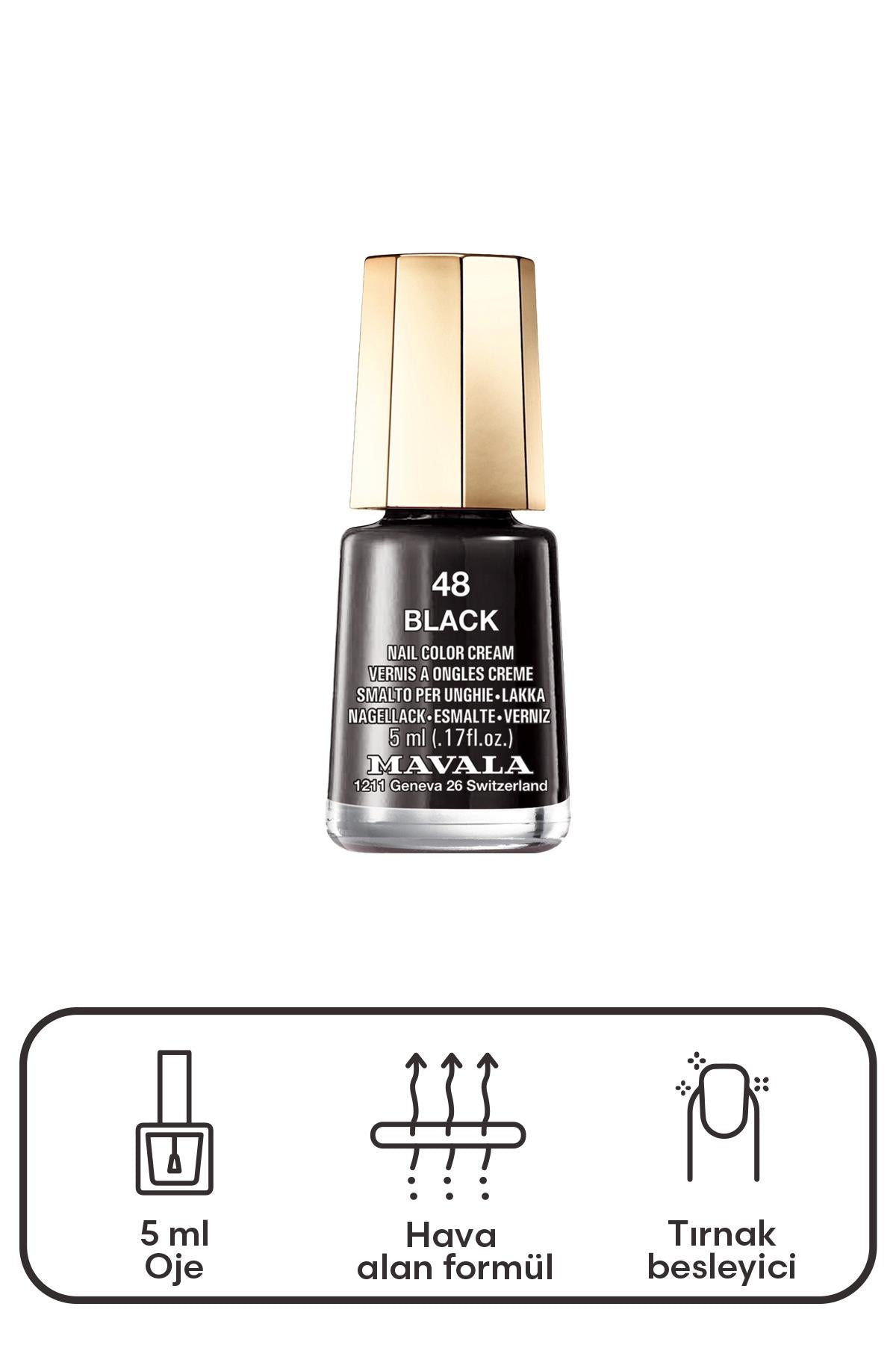 Mavala Mini Color Oje 48 Black 5 ml