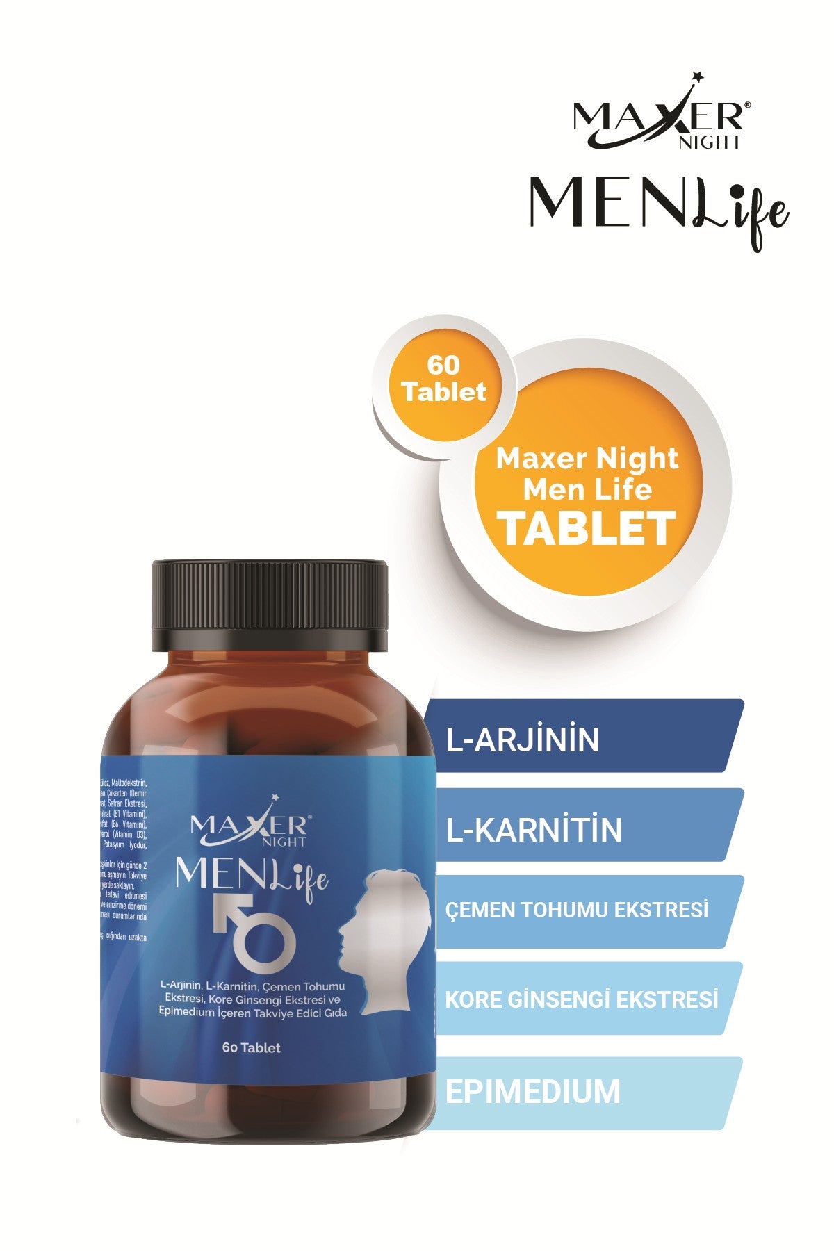 Maxer Night Men Life 60 Tablet