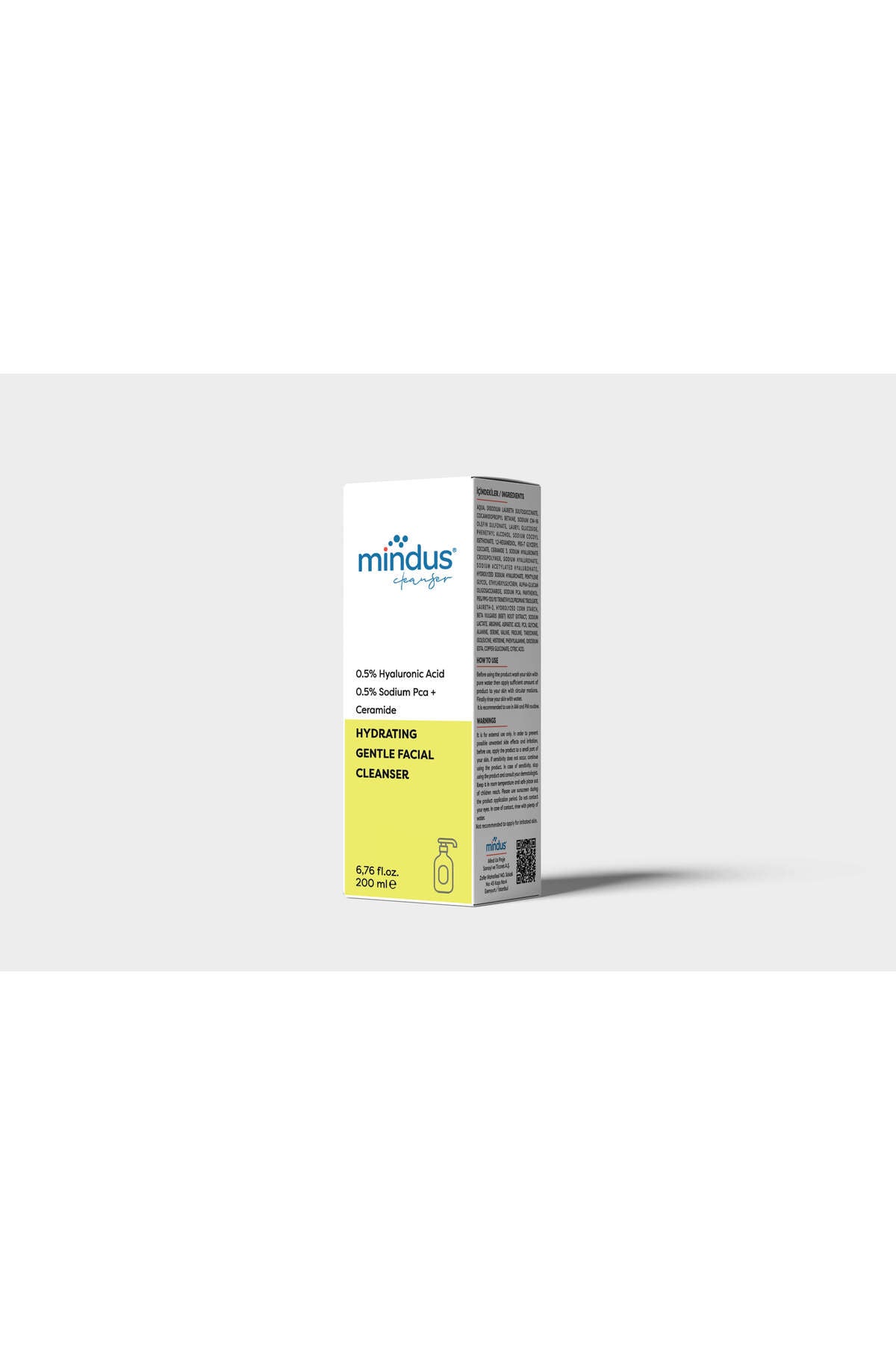 Mindus Hydrating Gentle Facial Cleanser Cilt Temizleyici 200 ml