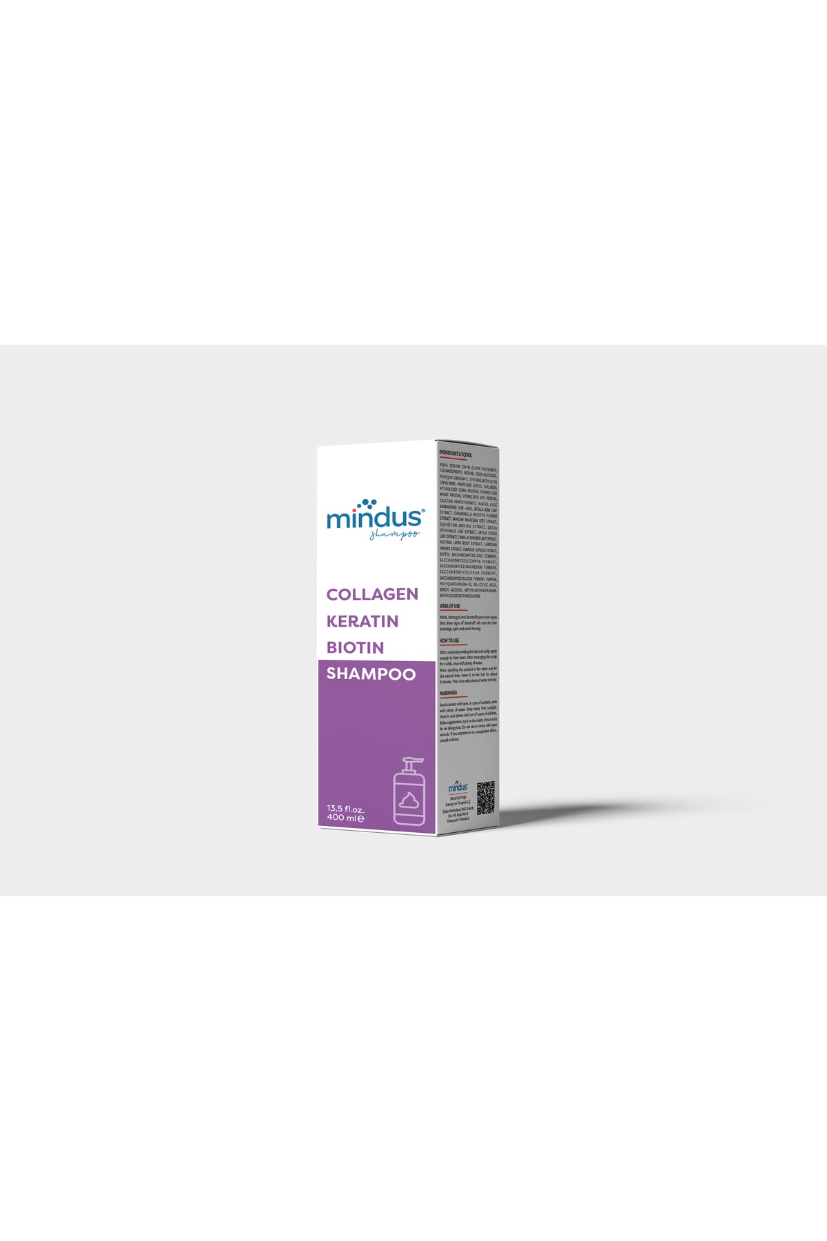 Mindus Kolajen - Keratin - Biotin Şampuan 400 ml