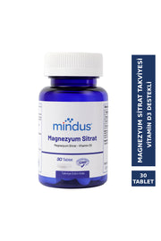 Mindus Magnezyum Sitrat D3 Vitamin 30 Tablet