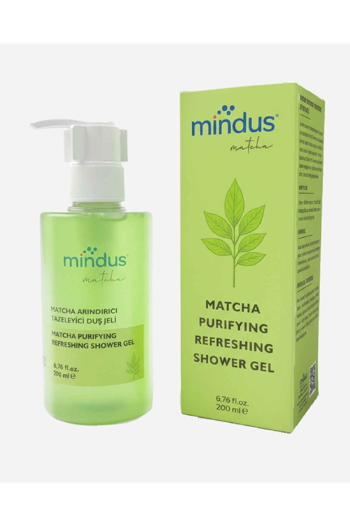Mindus Matcha Duş Jeli Arındırıcı Tazeleyici 200ml