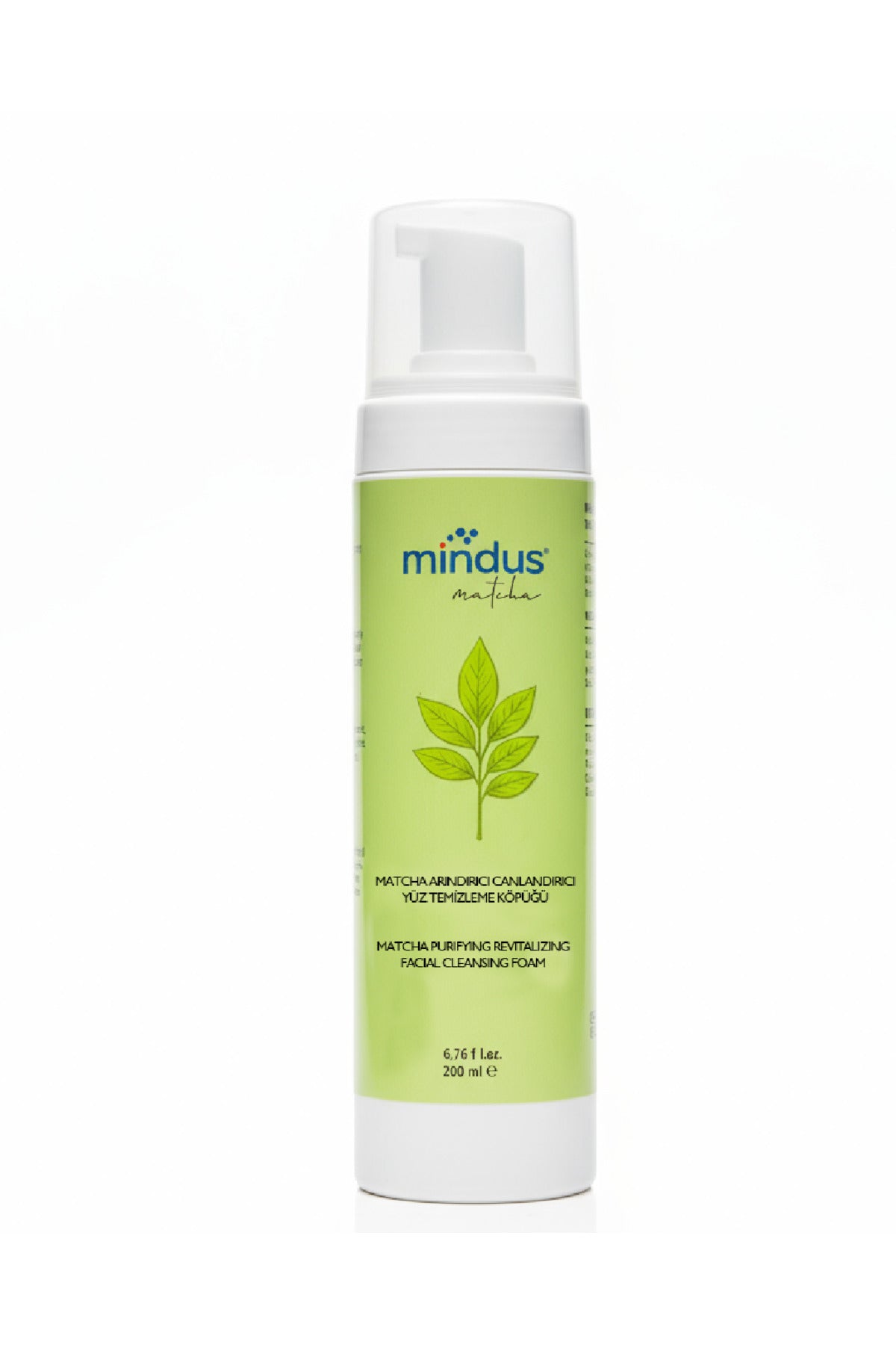 Mindus Matcha Yüz Temizleme Köpüğü 200 ml