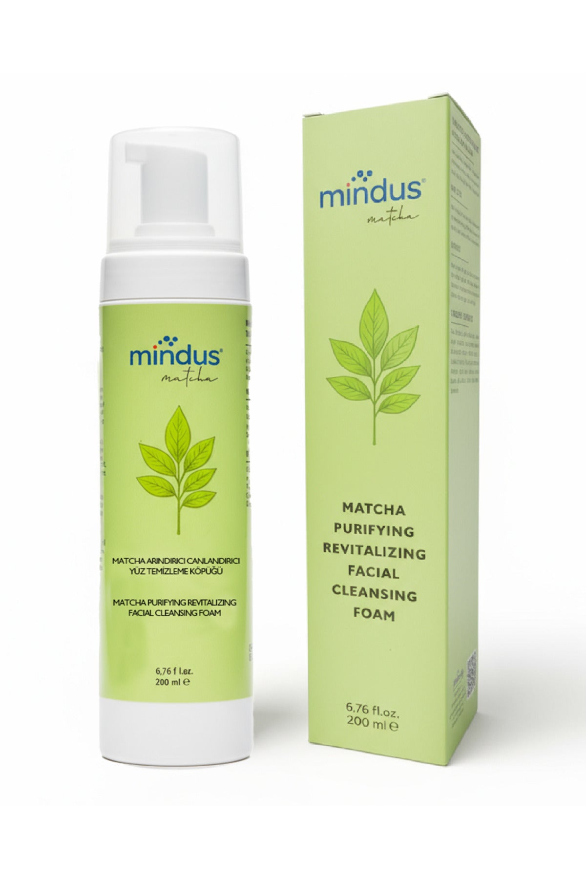 Mindus Matcha Yüz Temizleme Köpüğü 200 ml