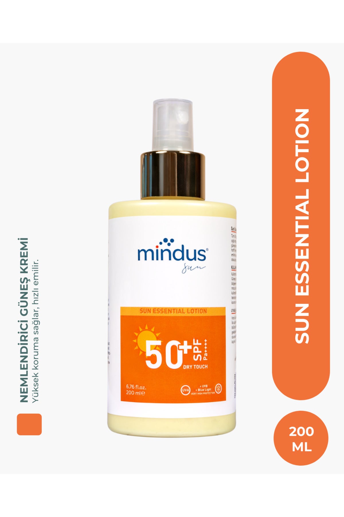 Mindus Sun Esential SPF 50+ Lotion 200 ml
