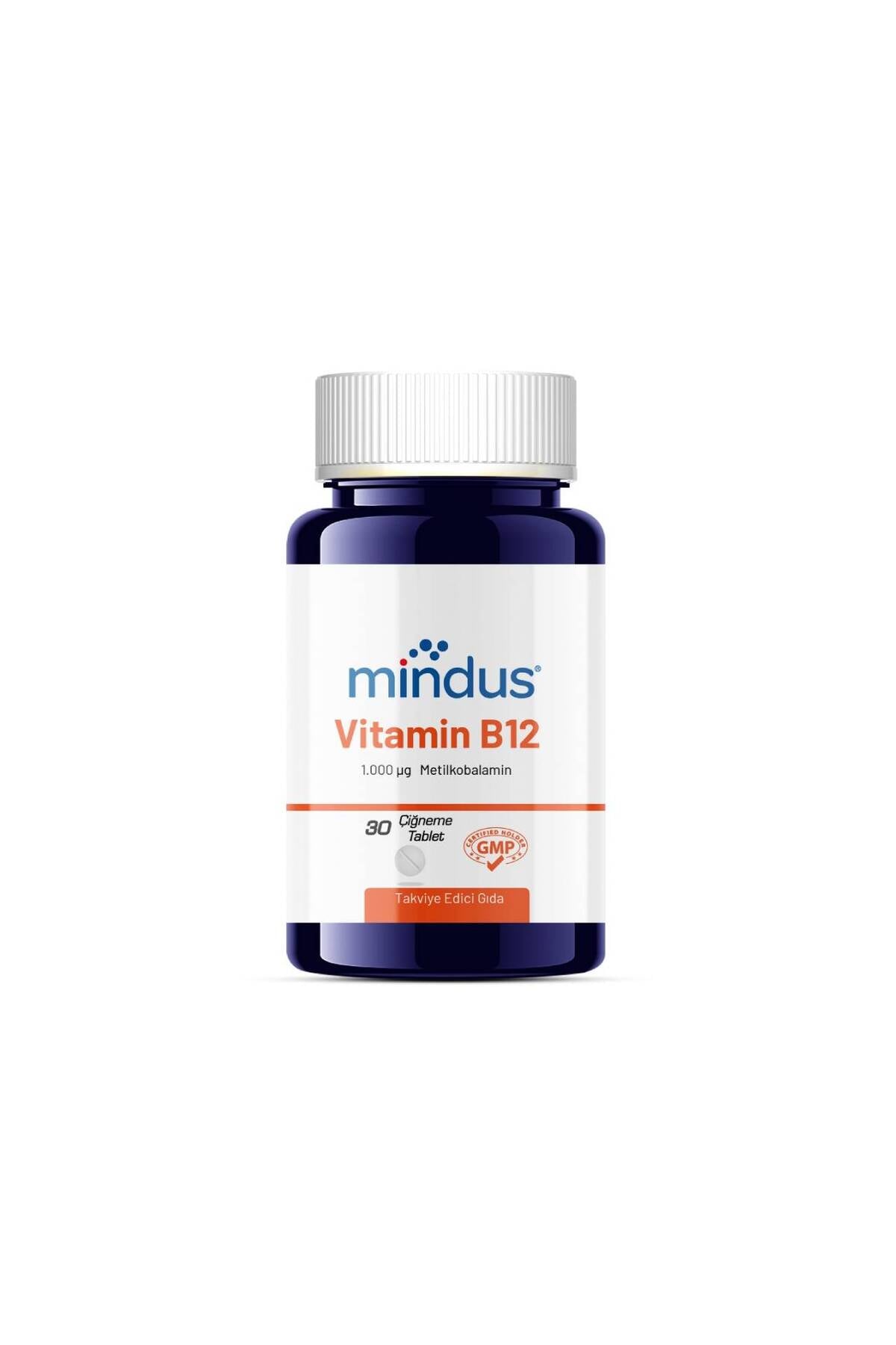 Mindus Vitamin B12 30 Çiğneme Tableti