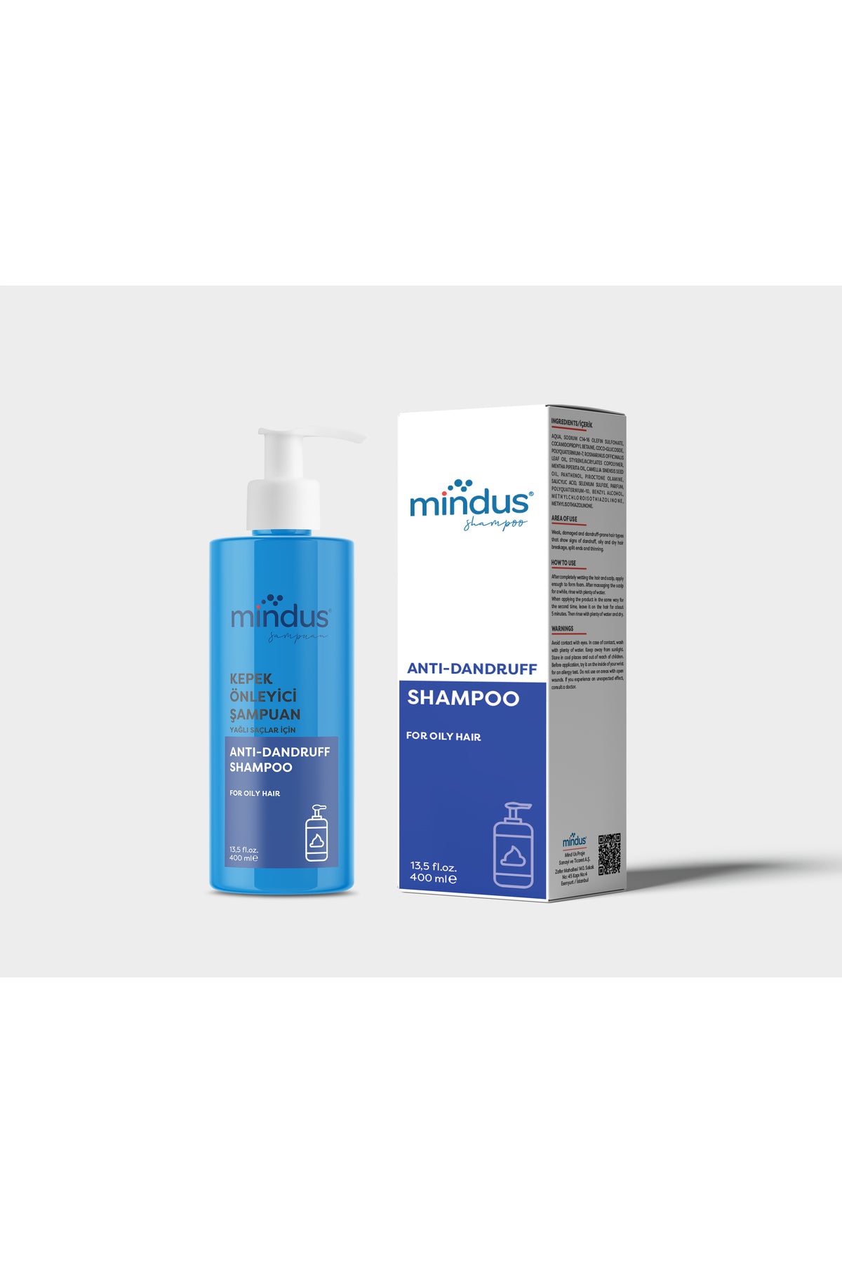 Mindus Yağlı Saç Kepek Önleyici Şampuan 400 ml