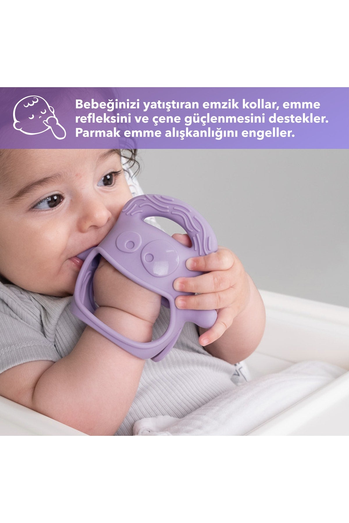 Mochi Diş Kaşıyıcı Gri
