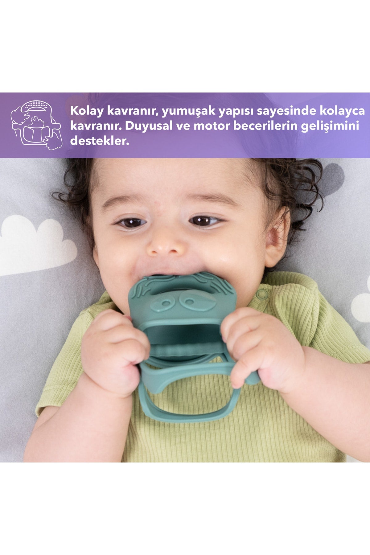 Mochi Diş Kaşıyıcı Gri