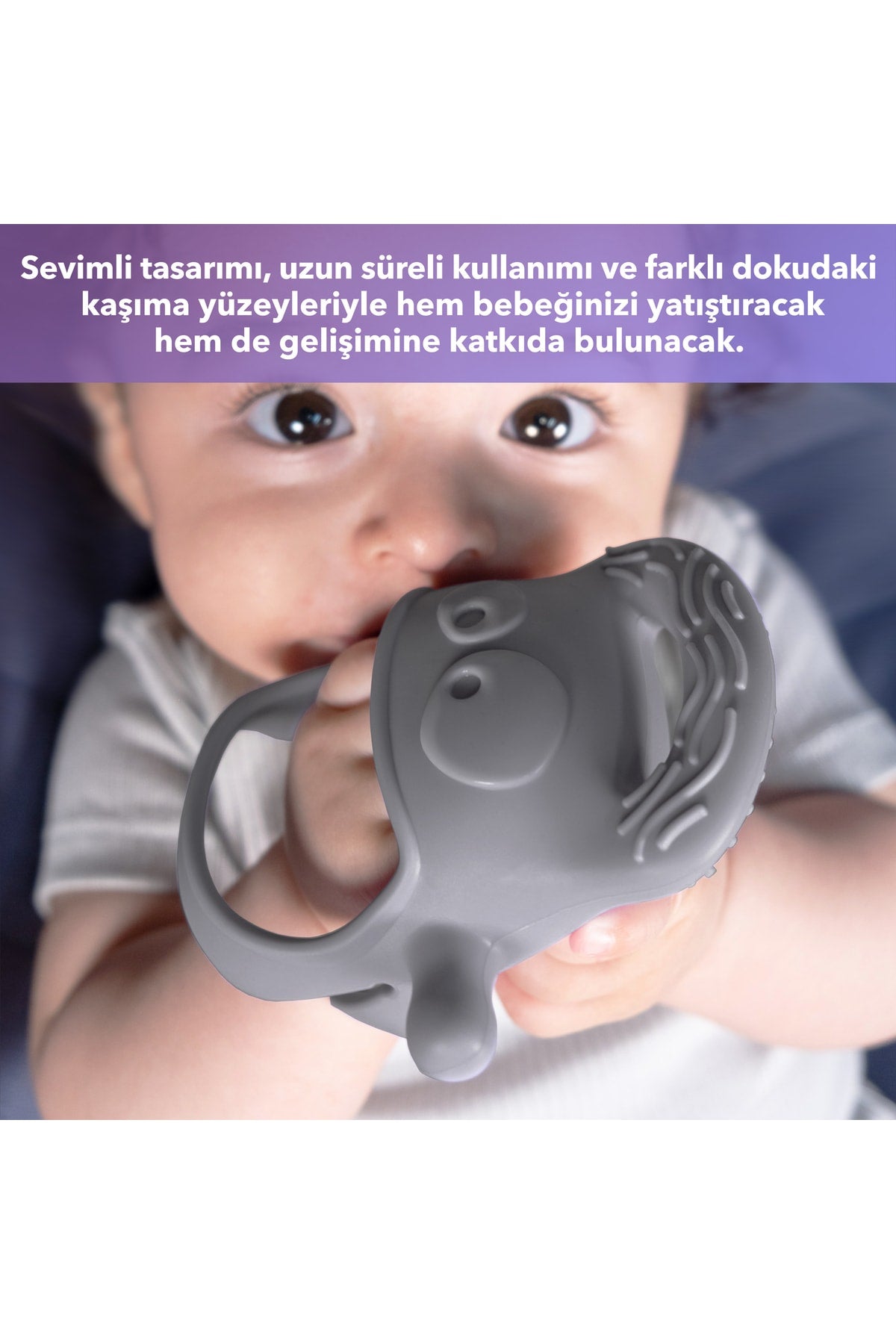 Mochi Diş Kaşıyıcı Gri