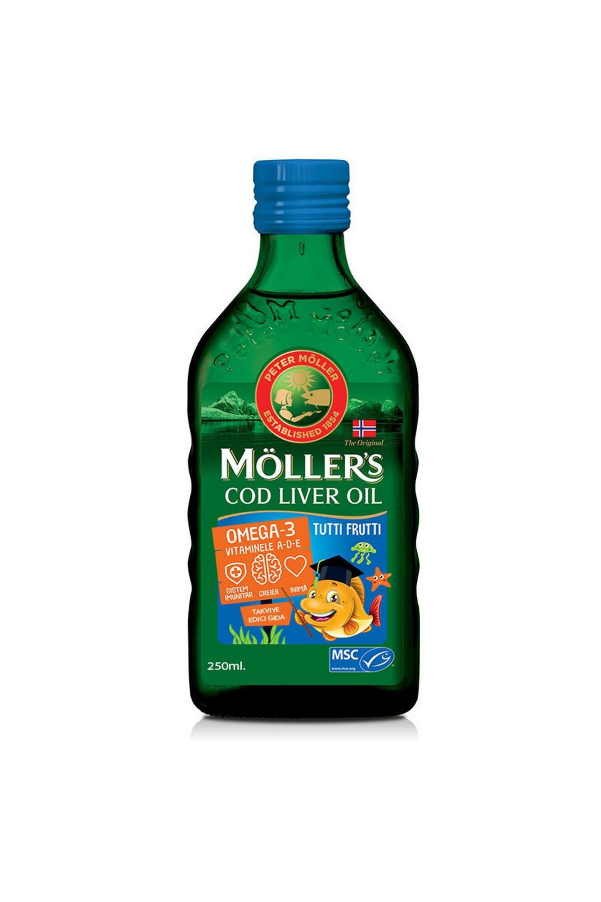 Mollers Omega 3 Balık Yağı Sıvı Formu 250 ml