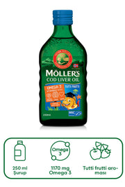 Mollers Omega 3 Balık Yağı Sıvı Formu 250 ml