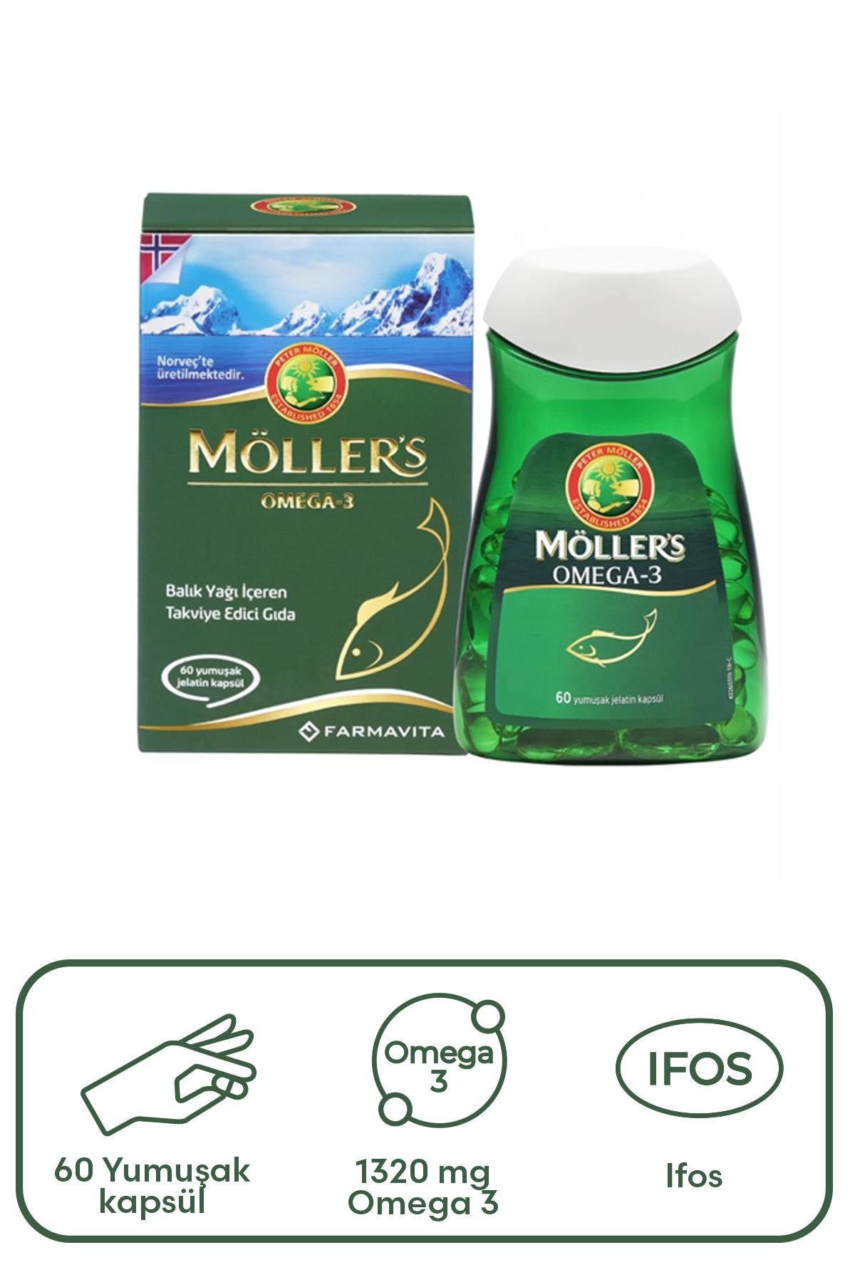 Mollers Omega 3 Takviye Edici Gıda 60 Yumuşak Kapsül
