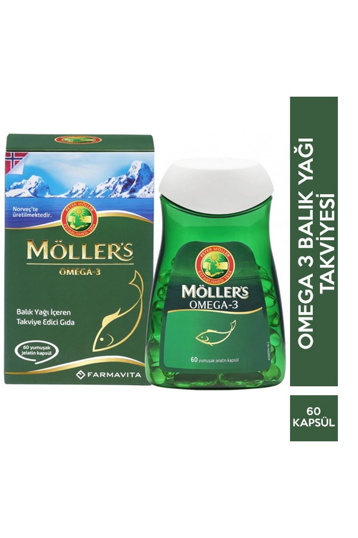 Mollers Omega 3 Takviye Edici Gıda 60 Yumuşak Kapsül
