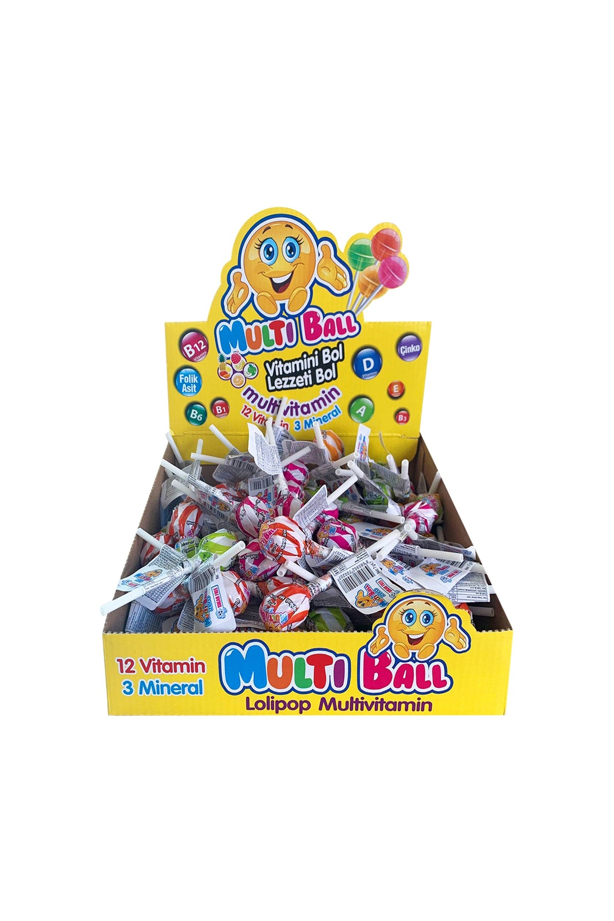 Multiball Sarı 100'li Lolipop