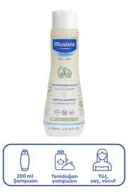 Mustela Gentle Göz Yakmayan Bebek Şampuanı 200 ml