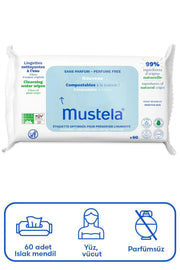 Mustela Kompost Islak Mendil Parfümsüz 60 Adet