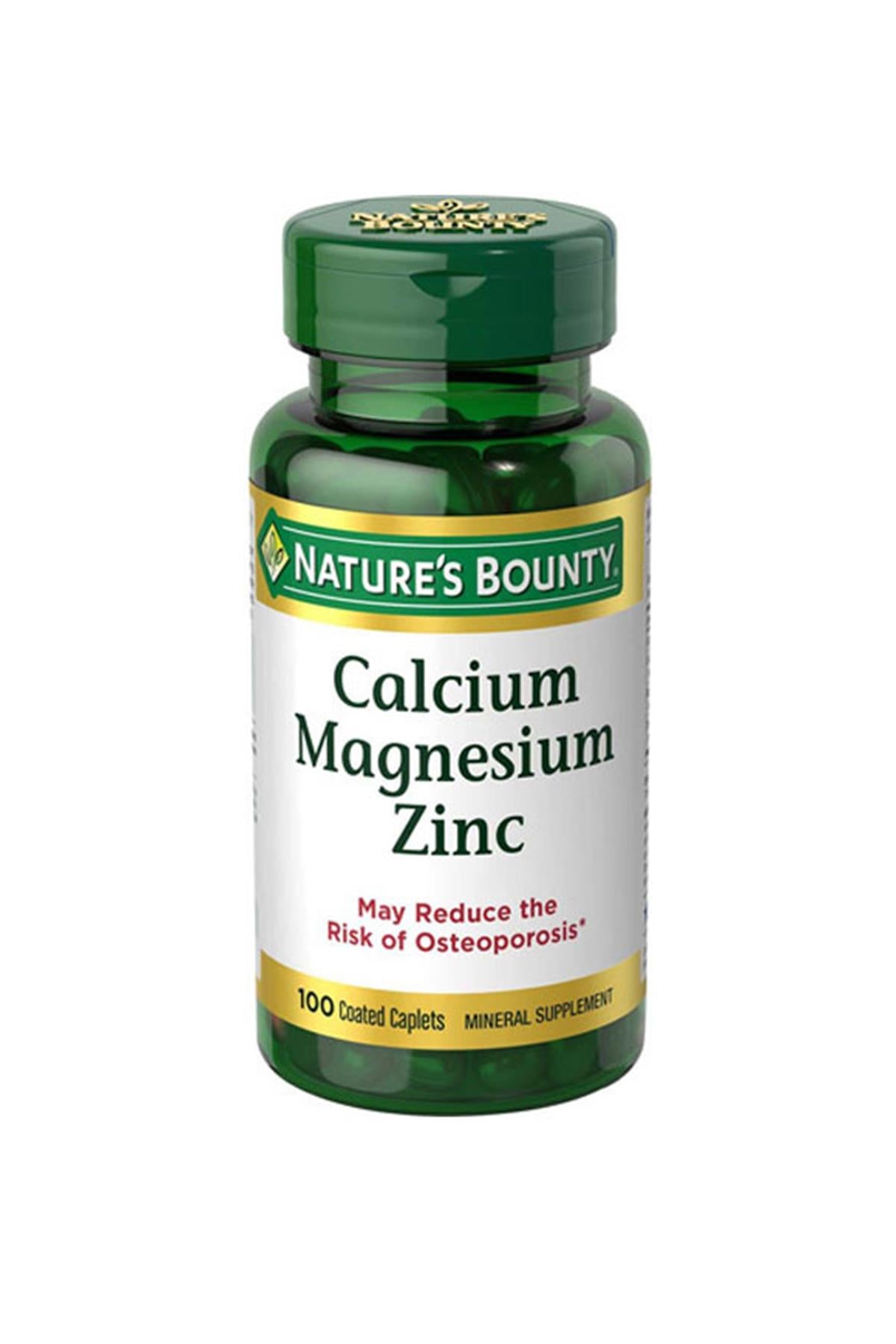 Natures Bounty Calcium Magnesium Zinc + D3 Takviye Edici Gıda 100 Kaplet
