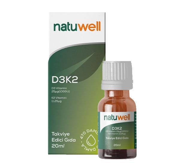 Natuwell D3K2 Damla 20 ml