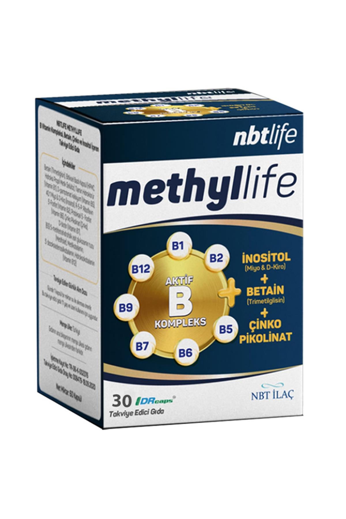 Nbt İlaç Methllife Takviye Edici Gıda 30 Kapsül