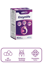 Nbt Life Enzymlife Takviye Edici Gıda 60 Kapsül