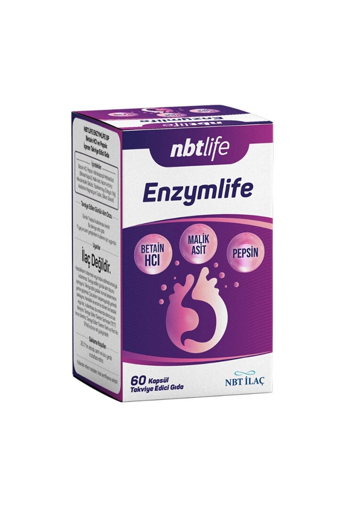 Nbt Life Enzymlife Takviye Edici Gıda 60 Kapsül