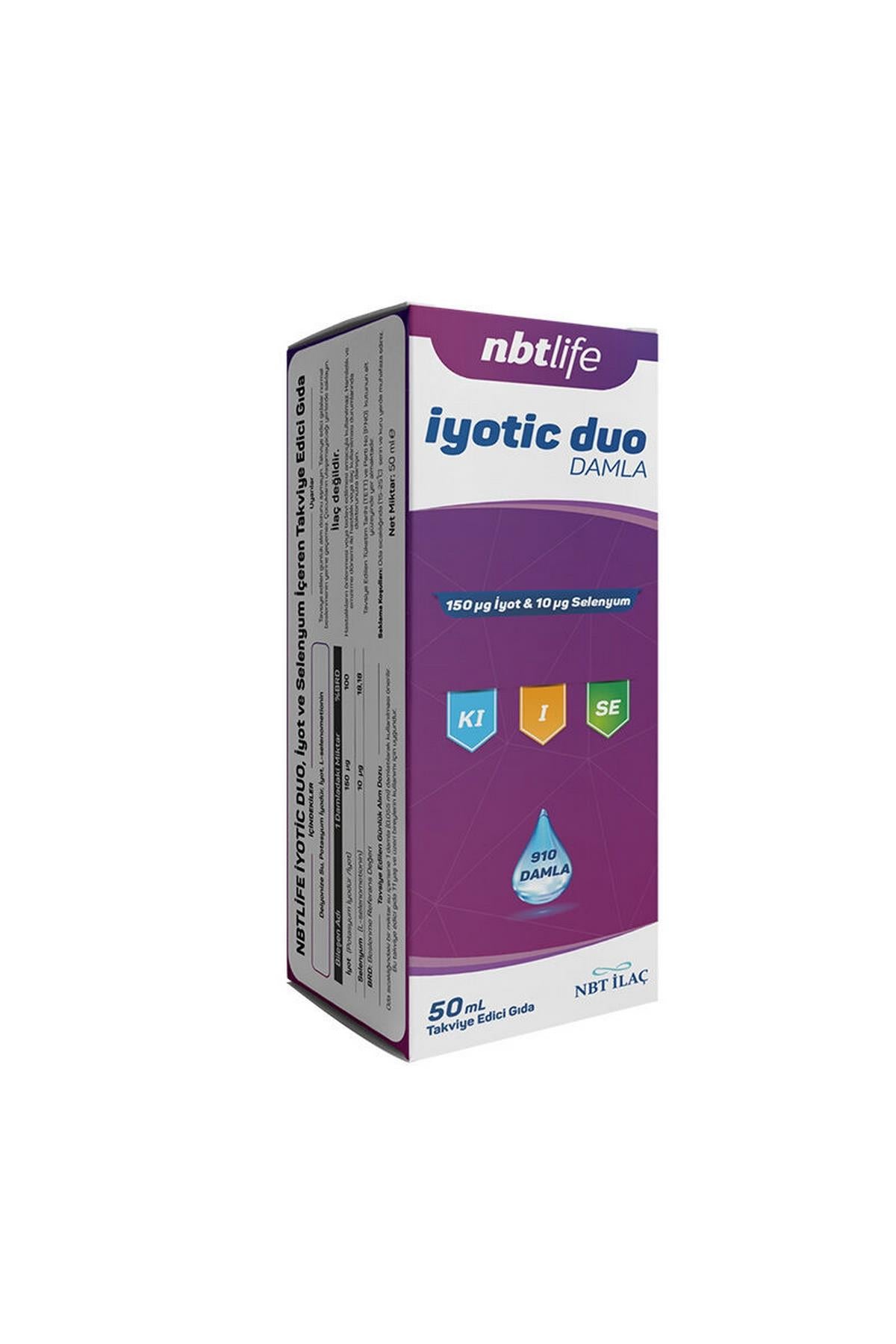 Nbt Life İyotic Duo Damla Takviye Edici Gıda 50 ml