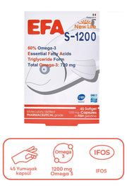 New Life S-1200 Omega 3 Takviye Edici Gıda 45 Kapsül