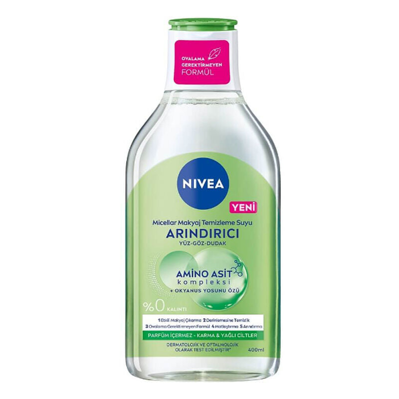 Nivea Arındırıcı Micellar Makyaj Temizleme Suyu Karma ve Yağlı Ciltler 400 ml