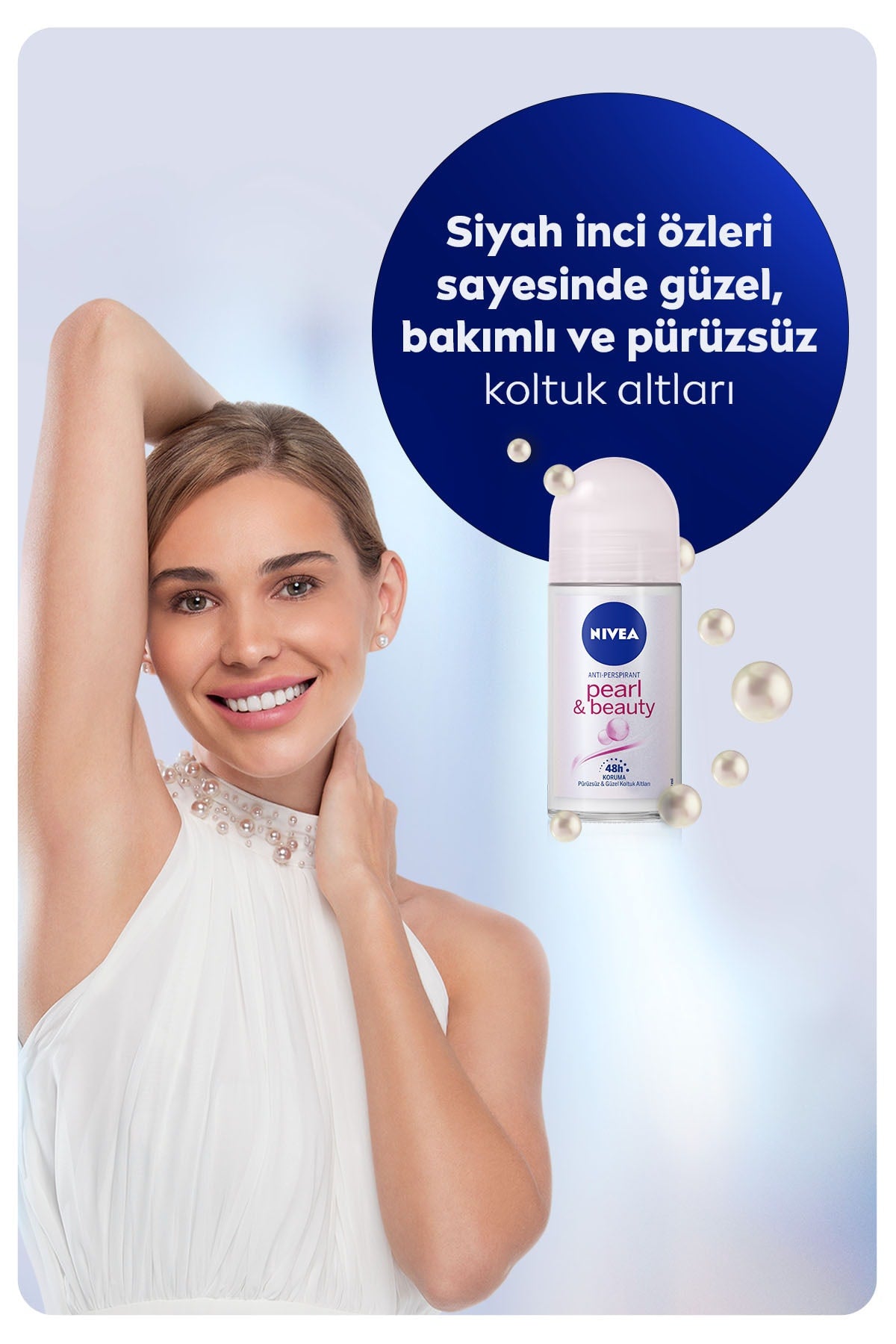 Nivea Deo Rollon Bayan Pearl Beauty 50Ml.