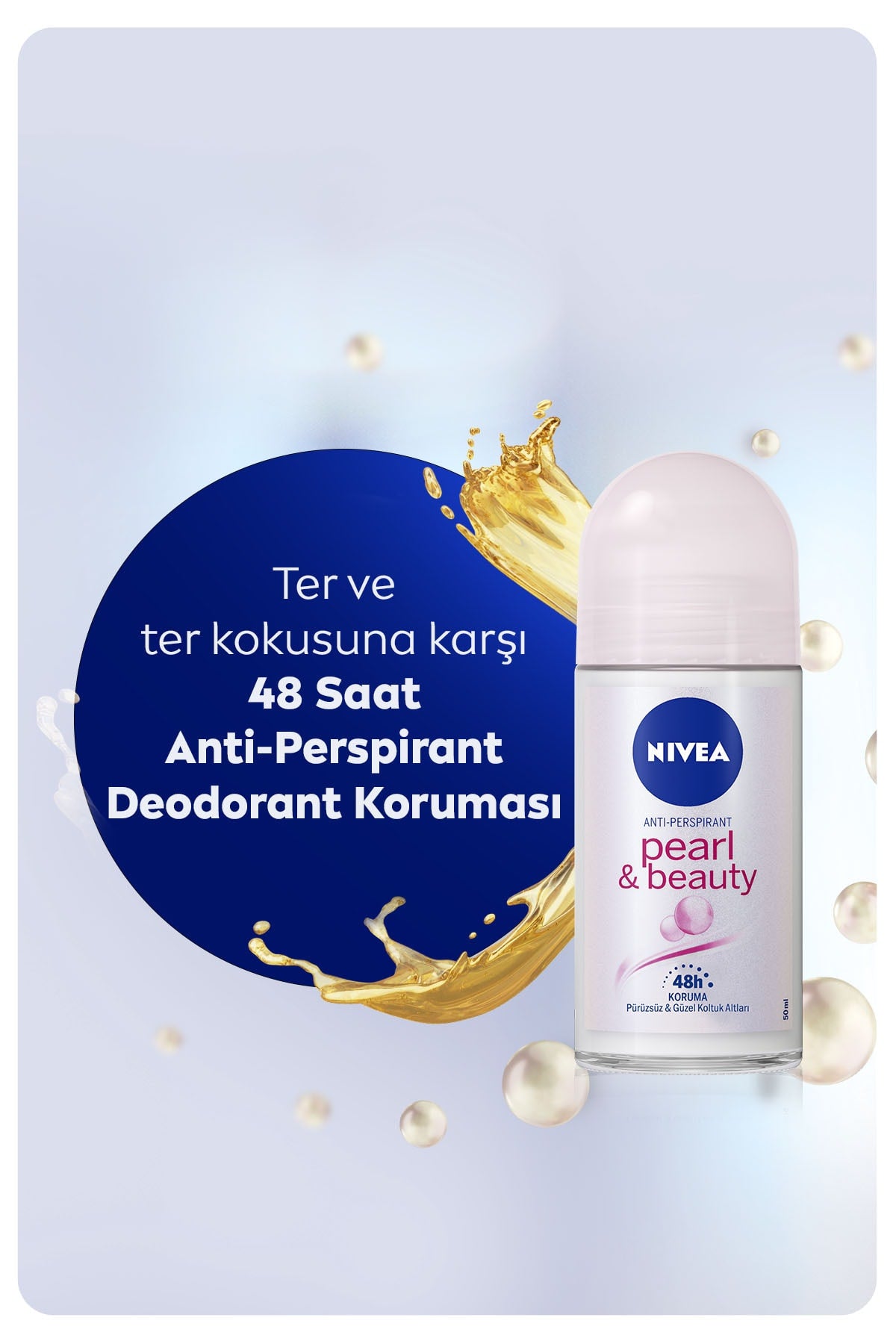 Nivea Deo Rollon Bayan Pearl Beauty 50Ml.