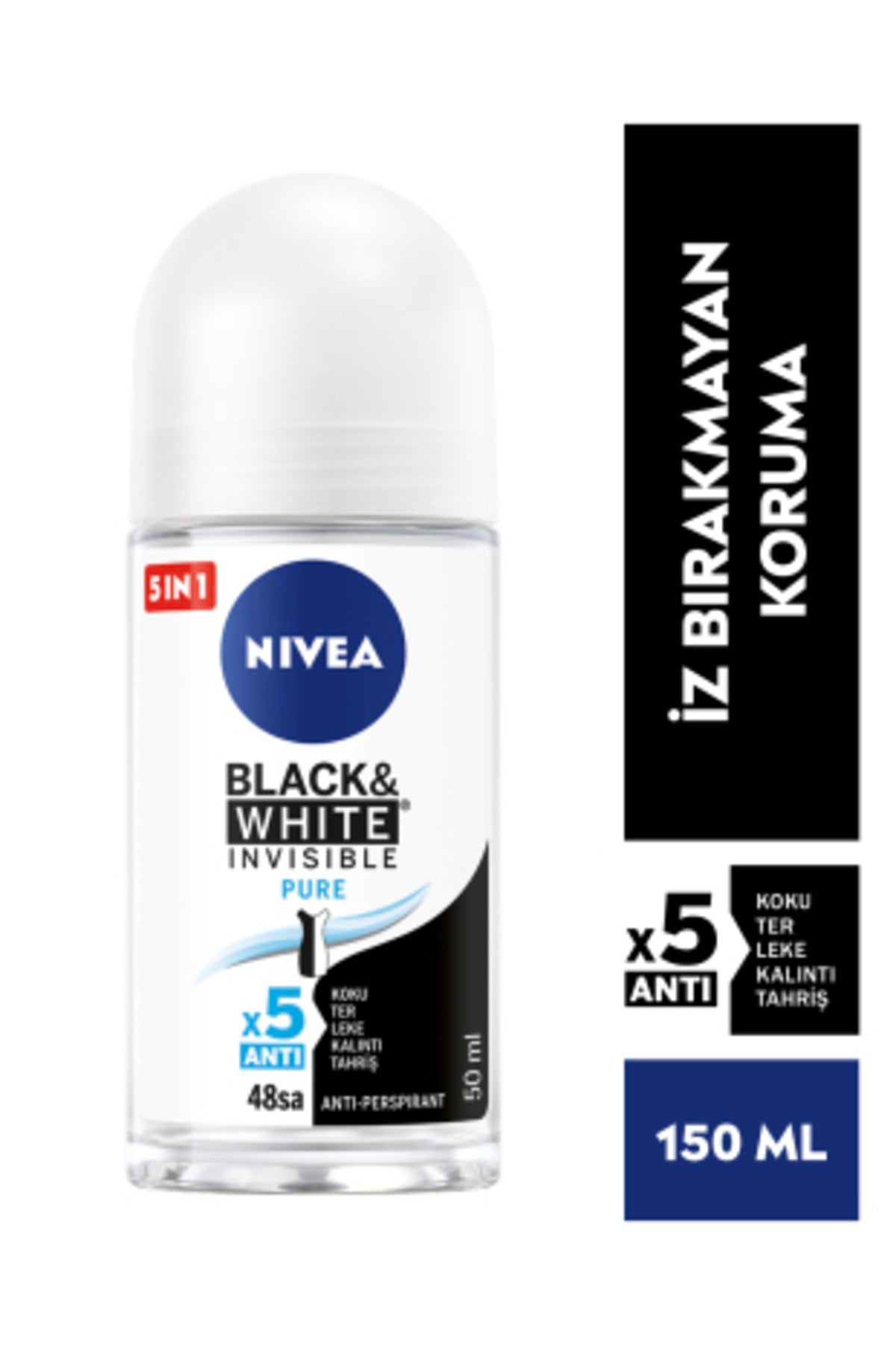 Nivea Insivible Black & White Pure ROLL-ON Women 50ml