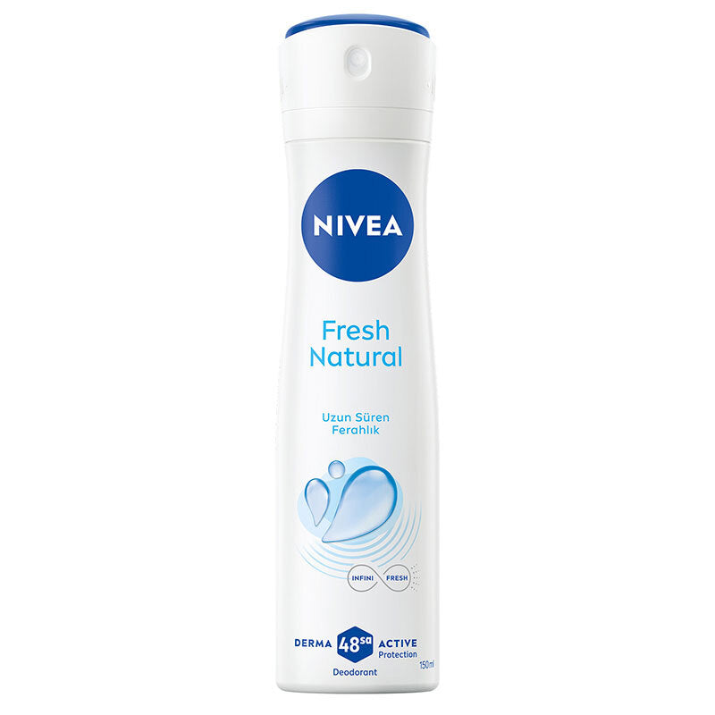 Nivea Kadın Sprey Deodorant Fresh Natural 150 ml - Ter Kokusuna Karşı 48 Saat Koruma