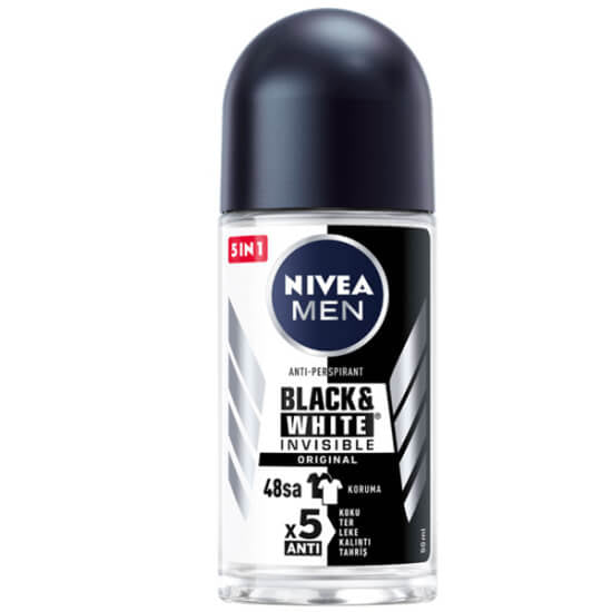 Nivea Men Roll On Invisible Black and White 50 Ml