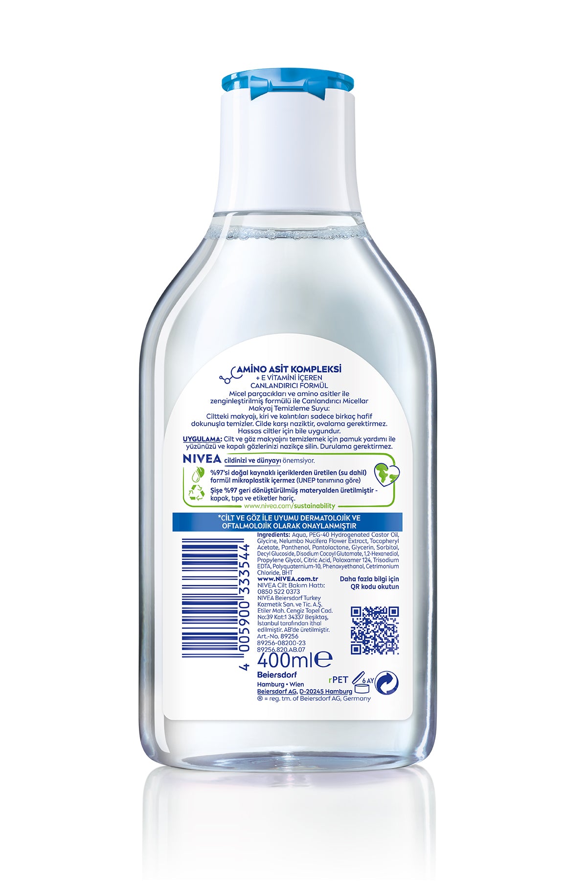 Nivea Micellair Normal Ciltler için Makyaj Temizleme Suyu 400 ml